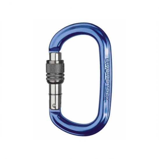 KARABINEK OWALNY OZONE SCREW (blue)