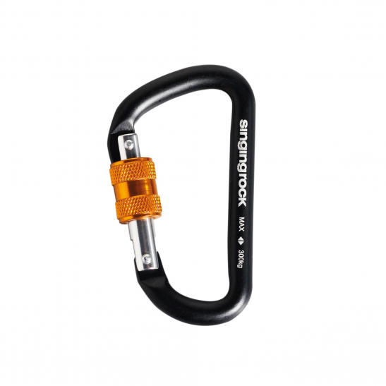 KARABINEK POMOCNICZY MINI D SCREW (black)