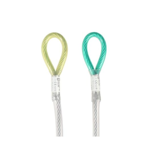 Alternative view of ZAWIESIE STALOWE SINGING ROCK STEEL ANCHOR "I" 500 CM (green)