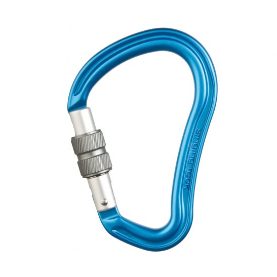 Karabinek Hector zakręcany niebieski