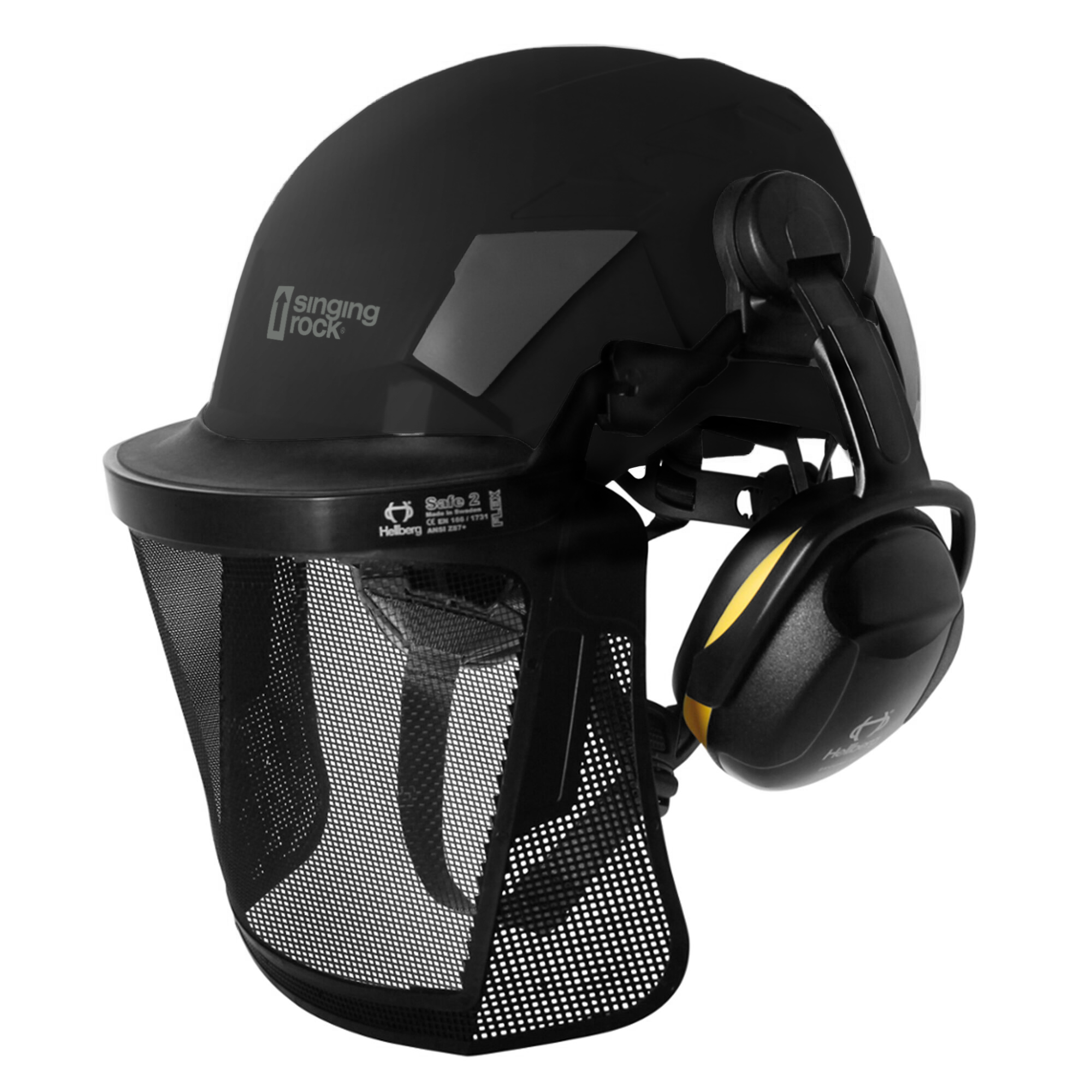 KASK DO PRACY NA WYSOKOŚCI FLASH INDUSTRY (black) - obrazek 4